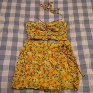 Wild Fable Yellow & Orange Floral Summer Set